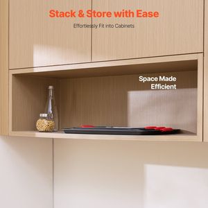 ชุดอุปกรณ์อบเหล็กคาร์บอนแบบไม่ติดกระทะ3ชิ้นพร้อมด้ามซิลิโคน - Product Image 6