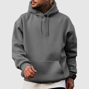 Sweat à capuche zippé pour homme en molleton 100% coton 400 g/m² de qualité supérieure, personnalisé pour survêtements, coupe oversize - Product Image 4
