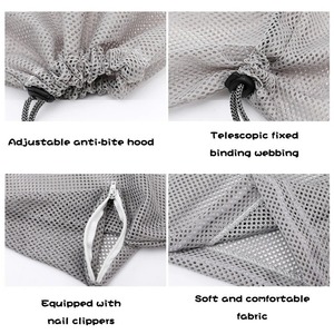 Multifunctional Cat Bathing Bag Adjustable Anti-Scratch Pet Grooming Mesh Bag <b>for</b> <b>Bath</b> Nail <b>Trim</b> Ear Cleaning Medicine Feeding - Product Image 5