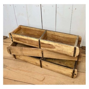 Outdoor Wooden Brick Mould Herb Pot Holder Garden Wooden Brick Mould Patio Balcony Decorative Accent Display Piece - Product Image 5
