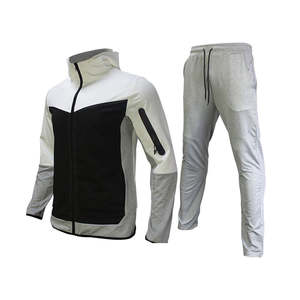 Survêtements sportifs imprimés à capuche pour hommes grandes tailles, 2 pièces, avec cordon de serrage, extensibles dans quatre directions, respirants et écologiques - Product Image 3