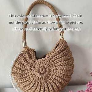 กระเป๋าถือแบบเกลียว กระเป๋าเสื้อยืดไหมพรม คละสีและออกแบบได้ตามต้องการ - Product Image 5