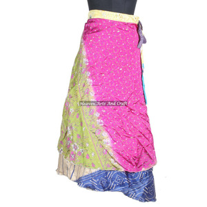 New Magic Wraps Sarong for Girl's From India Rajasthani Silk Wrap Indian Printed Long Sarong Around <b>Boho</b> All Season Wrap Around - Product Image 5