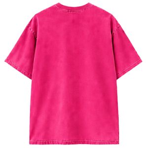 เสื้อยืดสตรีทแวร์ยูนิเซ็กส์ทรงปกติ สีชมพูร้อนแบบวินเทจ ผ้าฝ้าย 100% แห้งเร็ว เป็นมิตรกับสิ่งแวดล้อม - Product Image 2