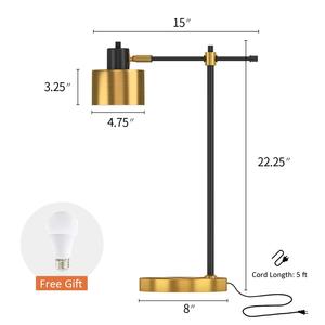 โคมไฟตั้งโต๊ะทองเหลืองสไตล์โบราณพร้อมโคมจีบ ตกแต่งบ้านและโรงแรมแบบคลาสสิก - Product Image 3