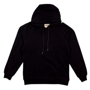 เสื้อสเวตเชิ้ตมีฮู้ดสีดำสำหรับผู้ชาย ทรงปกติ ผ้าฝ้ายฟลีซ สวมใส่สบาย มีกระเป๋าหน้า เหมาะสำหรับใส่ในฤดูใบไม้ร่วง - Product Image 1