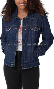 Ventes en gros de vestes en jean pour femmes confortables et respirantes, usées, 2025, vestes en jean à manches longues et courtes personnalisées OEM pour femmes - Product Image 5