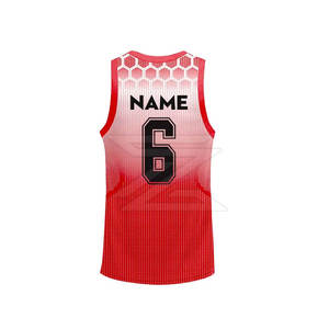 Maillot de basket-ball pour hommes, uniforme de sport sans manches sublimé résistant à la décoloration pour les équipes professionnelles - Product Image 6