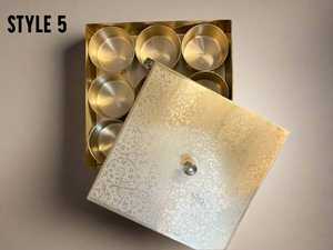 Brass Spice Box – Handcrafted <b>Kitchen</b> Utility & Festive Gift - Product Image 3