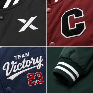 Veste à capuche de baseball pour homme X Sports City, en toile 100% nylon, couleur unie, boutons sur le devant, coupe régulière, résistante à l'eau - Product Image 5