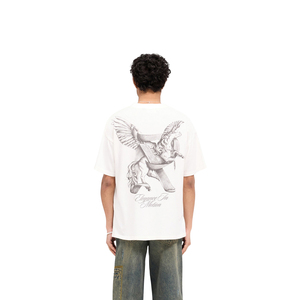 Camiseta Blanca para Hombre con Estampado DTG, Diseño Gráfico Oversize, Directo a la Prenda, Algodón, Estilo Urbano - Product Image 2