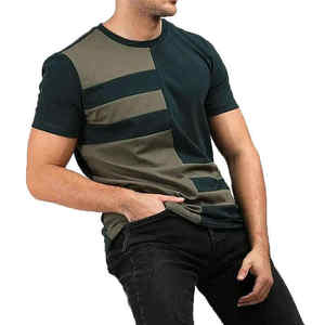 Camiseta Casual de Manga Corta con Cuello Redondo para Hombre, Corte Regular, Estilo Urbano, 100% Algodón, Tejido de Punto de Secado Rápido - Product Image 4