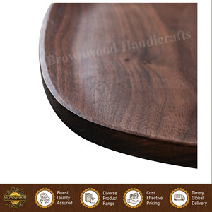 Plateau en bois d'acacia massif, finition naturelle, fait main, de qualité supérieure, écologique, à bas prix - Product Image 3