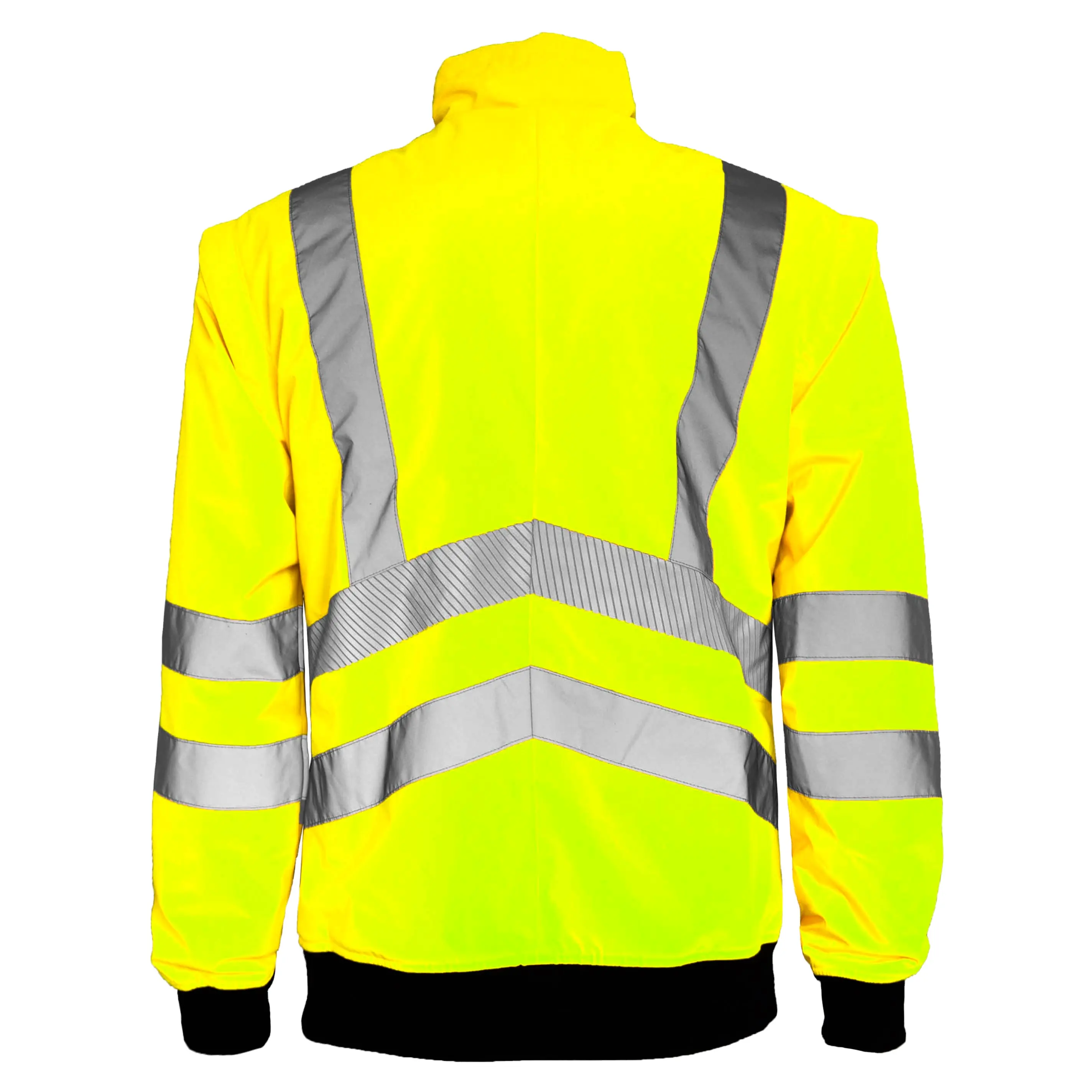 Hi Vis Softshell Jacket High Viz Visibility Reflective Waterproof Safety Workwear Warm Top