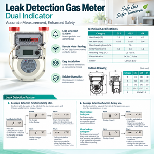 Medidor de Gas de Diafragma de Alta Precisión, Acero Inoxidable y Plástico, Uso Industrial y Residencial, con Pantalla Digital, Origen KR - Product Image 4