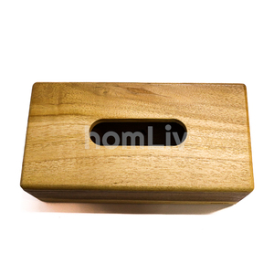 HandmadeTissue Box Rectangular Napkin Holder Natural <b>Teak</b> Wooden Sustainable Tissue Case Living Room Coffee <b>Table</b> Home Office - Product Image 3