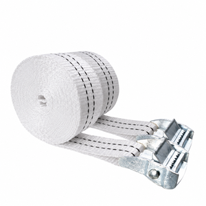 Sangle de cargaison en polyester premium 38 mm avec boucle à came, 450 kg, sans crochet, pour le maintien des charges de camion, fabricant d'usine - Product Image 1