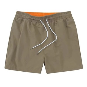 Shorts de bain décontractés de luxe pour hommes, couleur unie, pour la plage, la gym, la course, séchage rapide, respirant, en toile, personnalisable - Product Image 6