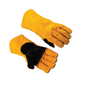 For Heat Resistant Safety Gloves 5mil Breathable Anti-Slip Full Smooth Texture Elastic Wristlet for Welding Construction Work - Product Image 1
