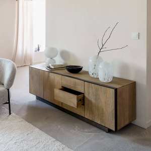 Soporte para TV Vandana Cresta Astra en madera de mango y metal - Product Image 3