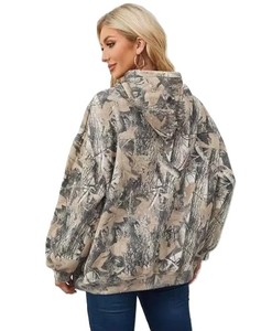 Sudadera con Capucha Extra Grande para Mujer, Diseño Sólido, Hombros Caídos, Manga Larga, Tejido de Poliéster, Ropa Casual de Invierno - Product Image 2