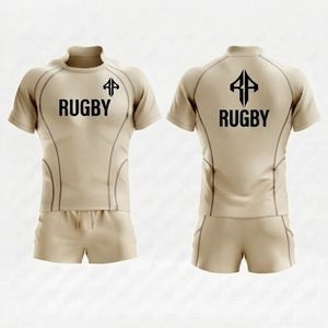 Uniforme de rugby imprimé par sublimation par RIVIAN ATLANTIC, maille respirante à manches courtes, 100% polyester, séchage rapide pour adultes - Product Image 1