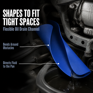 Entonnoir d'huile industriel flexible en aluminium et caoutchouc NBR pour voiture, OEM/ODM, pour vidange et remplissage d'huile moteur, liquide de frein et liquide de refroidissement - Product Image 1