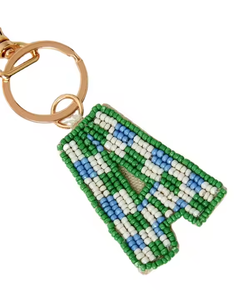 Llaveros y colgantes para cremallera de alta calidad con diseño floral, bordados, con cuentas de semillas, hechos a mano, estilo Art Déco, para coche, regalo - Product Image 3
