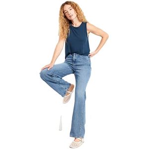 Débardeur uni et décontracté pour femmes, col rond, chemise d'été sans manches, logo personnalisé, respirant, coupe ample, coton modal doux pour un usage quotidien - Product Image 6