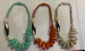 Handcrafted Custom Trendy Party Best Quality High Polished Resin <b>Beads</b> <b>Necklace</b> for Unisex From India - Product Image 3