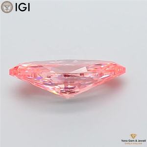 Diamante Cultivado en Laboratorio CVD con Certificado IGI, Corte Marquesa de 3.00 Quilates, Claridad VS2, Color Rosa Intenso, para Diseño de Anillos de Lujo - Product Image 3