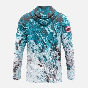 Camiseta de Pesca con Capucha y Manga Larga para Hombre, Impresión Sublimada, Poliéster que Absorbe la Humedad, Ropa Deportiva para Todas las Estaciones - Product Image 2