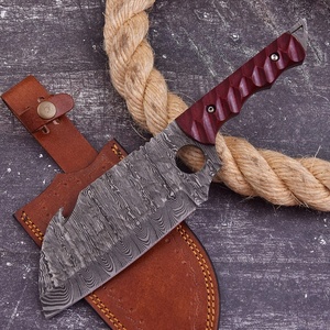 Couteau de chef à lame fixe en acier Damas fait main sur mesure, couteau de boucher pour le camping, couteau à découper, couteau à désosser, vente en gros 2026 UE - Product Image 1