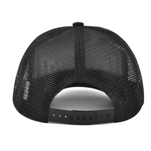 Casquette Trucker Snapback Classique Premium Noire en Daim Souple et Maille, Légère et Respirante, pour Sports de Plein Air et Baseball - Product Image 2