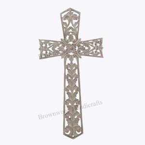 Fabricante indio Exportador Mejor calidad de suministro Forma de hoja MDF Madera tallada a mano Angustia Color negro Montaje en pared Ecológico - Product Image 5