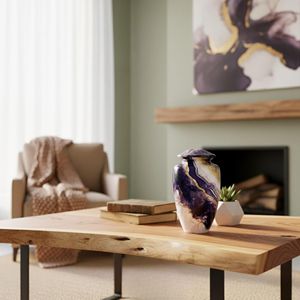 Urne funéraire en aluminium robuste au design moderne, personnalisable, pour cendres humaines et animales, élégante pour usage commémoratif et funéraire - Product Image 4