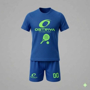 Uniforme de Pickleball de Manga Corta con Estampado Frontal, Secado Rápido, Anti-UV, Ropa Deportiva de Verano, 100% Poliéster, Nueva Llegada, Cintura Elástica - Product Image 3