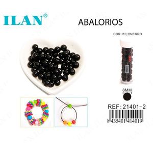 ILAN Perline Nere da 8mm per Gioielli e Artigianato - Product Image 1