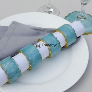 Anillo de Servilleta de Resina Hecho a Mano de Lujo, Decoración Elegante para Mesa de Comedor, Accesorios Premium para Decoración de Mesa de Boda y Hotel por Tradebyd - Product Image 2
