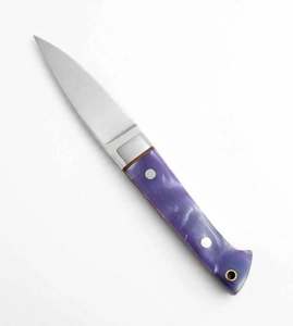 Stainless Steel Utility <b>Craft</b> <b>Tool</b> Pearlescent Purple Handle Executive Display Piece - Product Image 3