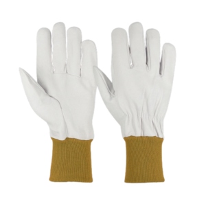 Sheep Grain Leather CE Certified Safety <b>Gloves</b> Adjustable Wristband Soft Comfortable Heavy Duty Construction <b>Driver</b> Heat - Product Image 5