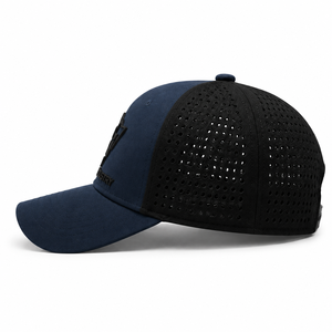 Unisex Breathable <b>Navy</b> Mesh Cap with Curved Brim, Outdoor Sports Casual Cap for Men and Women - Product Image 3