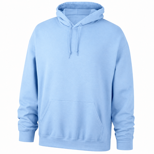 เสื้อฮู้ดผู้ชายสีดำ ทรงปกติ ผ้าฝ้ายฟลีซ สไตล์ลำลอง มีกระเป๋าหน้า ใส่ได้ทั้งฤดูใบไม้ร่วงและฤดูหนาว - Product Image 3