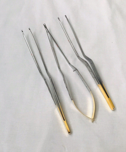 Juego de 3 Piezas de Acero Inoxidable Quirúrgico Médico: Tijeras Micro Bayoneta Yasargil + Pinzas para Agarrar Tumores, 9 Instrumentos Cardíacos - Product Image 1