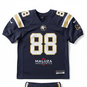 Tenue complète de football américain personnalisée, sublimée, couleurs d'équipe, logo, vêtements de performance professionnels pour le jour du match - Product Image 2