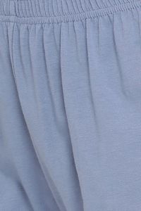 Shorts en coton tricoté de couleur unie pour femmes, avec poches, taille élastique, coupe décontractée, taille mi-haute, respirant - Product Image 3