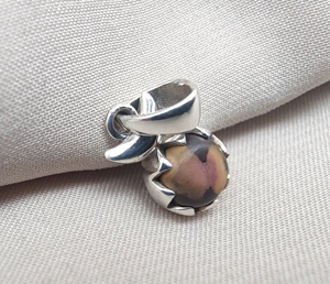 Colgante de Cabujón Redondo de Citrino Natural en Plata de Ley 925, Joyería Vintage para Mujer, Ideal para Fiestas, Proveedor Mayorista - Product Image 6