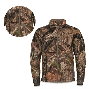 Veste de chasse d'hiver unisexe imperméable coupe-vent en softshell camouflage avec logo sur le devant - Product Image 3