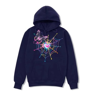 Sudadera con Capucha Spider-Man, con Bolsillo, Logotipo Personalizado en el Frente, Unisex, Blanca y Negra, Informal, Forro Polar, Ecológica, 100% Algodón - Product Image 6