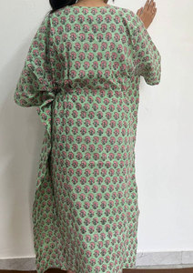 Women's Casual Cotton Printed <b>Kaftan</b> Dress with Soft Fabric and Contemporary Prints - Product Image 5
